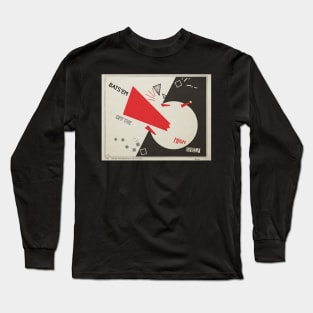 Soviet Cat - Red Paw Bats'em Off the High Shelf Print Long Sleeve T-Shirt